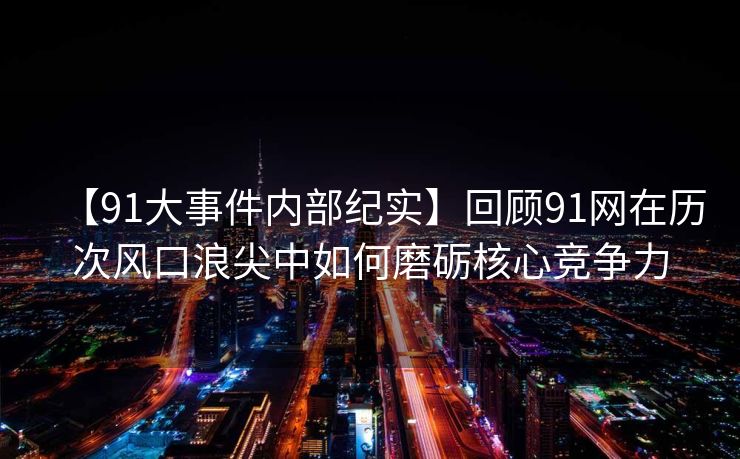 【91大事件内部纪实】回顾91网在历次风口浪尖中如何磨砺核心竞争力