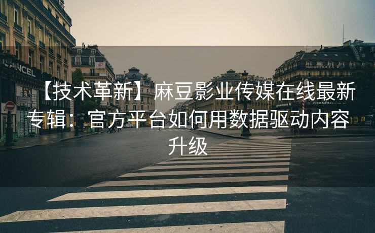 【技术革新】麻豆影业传媒在线最新专辑：官方平台如何用数据驱动内容升级