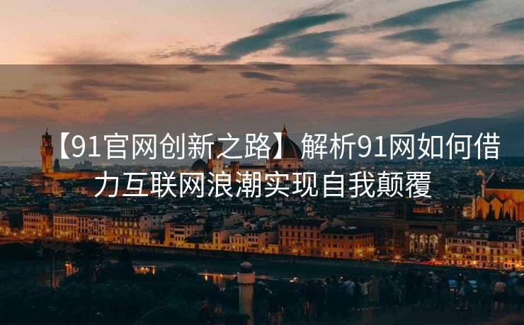【91官网创新之路】解析91网如何借力互联网浪潮实现自我颠覆