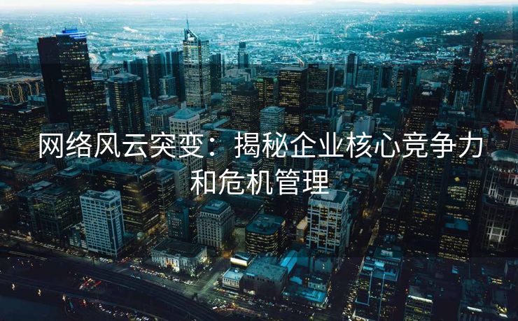 网络风云突变：揭秘企业核心竞争力和危机管理