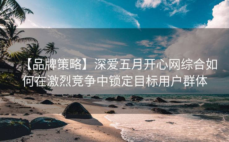 【品牌策略】深爱五月开心网综合如何在激烈竞争中锁定目标用户群体